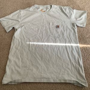 Light turquoise carhartt pocket tee